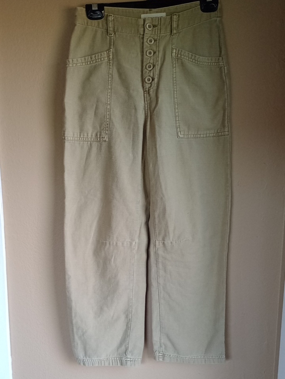 American Eagle Cargo Barrel Casual Comfy Green Pant Size 0